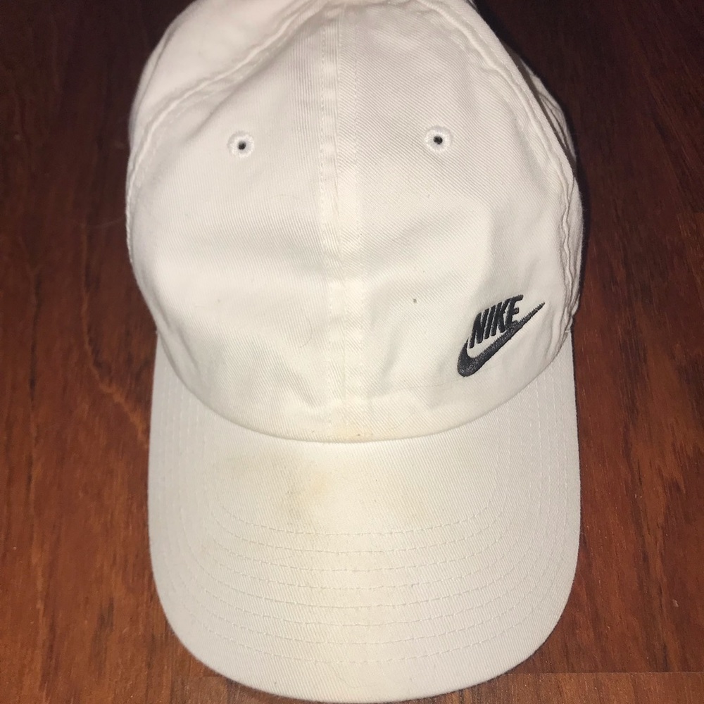 slightly worn nike ballcap, adjustable